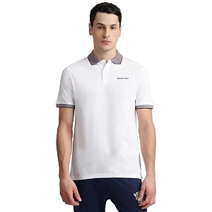 Reebok Mens Jacquard Collar Polo T-Shirt Smart