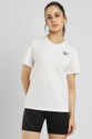 REEBOK Printed Women Round Neck White T-Shirt