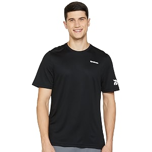 Reebok Solid Regular Fit Mens T Shirts