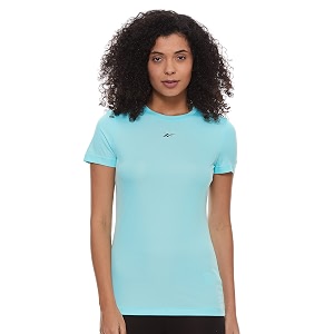 Reebok Solid Regular Fit Womens Tees