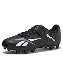 Reebok Strike MG Youth Kids Soccer Cleats Boys and Girls Soccer Shoes, Lace Up or Hook &amp; Loop Closure, Indoor or Outdoor for Turf or Grass