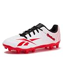 Reebok Strike MG Youth Kids Soccer Cleats Boys and Girls Soccer Shoes, Lace Up or Hook &amp; Loop Closure, Indoor or Outdoor for Turf or Grass