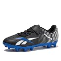 Reebok Strike MG Youth Kids Soccer Cleats Boys and Girls Soccer Shoes, Lace Up or Hook & Loop Closure, Indoor or Outdoor for Turf or Grass