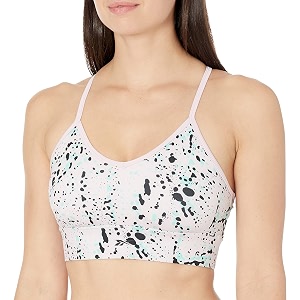 reebok women39s satin 91 pes9 el-interlock-hydrophilic finishprint-digital sublimation-disperse classic workout sports bra