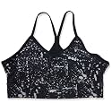 Reebok Women's Satin 91% PES/9% El-Interlock-Hydrophilic Finish/Print-Digital Sublimation-Disperse Classic Workout Sports Bra