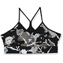 Reebok Women's Satin 91% PES/9% El-Interlock-Hydrophilic Finish/Print-Digital Sublimation-Disperse Classic Workout Sports Bra