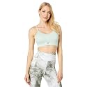 Reebok Women's Satin 91% PES/9% El-Interlock-Hydrophilic Finish/Print-Digital Sublimation-Disperse Classic Workout Sports Bra