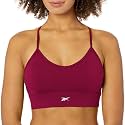 Reebok Women's Satin 91% PES/9% El-Interlock-Hydrophilic Finish/Print-Digital Sublimation-Disperse Classic Workout Sports Bra
