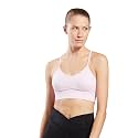 Reebok Women's Satin 91% PES/9% El-Interlock-Hydrophilic Finish/Print-Digital Sublimation-Disperse Classic Workout Sports Bra