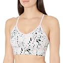 Reebok Women's Satin 91% PES/9% El-Interlock-Hydrophilic Finish/Print-Digital Sublimation-Disperse Classic Workout Sports Bra