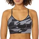Reebok Women's Satin 91% PES/9% El-Interlock-Hydrophilic Finish/Print-Digital Sublimation-Disperse Classic Workout Sports Bra