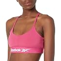 Reebok Women's Satin 91% PES/9% El-Interlock-Hydrophilic Finish/Print-Digital Sublimation-Disperse Classic Workout Sports Bra