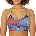 Reebok Women's Satin 91% PES/9% El-Interlock-Hydrophilic Finish/Print-Digital Sublimation-Disperse Classic Workout Sports Bra