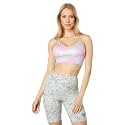 Reebok Women's Satin 91% PES/9% El-Interlock-Hydrophilic Finish/Print-Digital Sublimation-Disperse Classic Workout Sports Bra