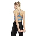 Reebok Women's Satin 91% PES/9% El-Interlock-Hydrophilic Finish/Print-Digital Sublimation-Disperse Classic Workout Sports Bra