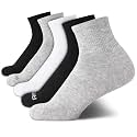 Reebok Womens Crew Socks 5 Pack Moisture Wicking Cushioned Mid Calf