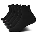 Reebok Womens Crew Socks Moisture Wicking Cushioned Mid Calf Socks, 5 Pack