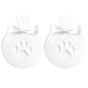 Reece Studio 2-Pack Pet Paw Print Clay Christmas Ornament Kit