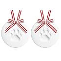 Reece Studio 2-Pack Pet Paw Print Clay Christmas Ornament Kit