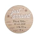 Reece Studio New Baby Birth Announcement Fill-In Photo Prop, Newborn Hospital Wooden Birthday Sign, Customizable New Baby Board, Gift For Expecting Moms