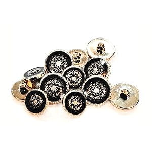 reena black gold carving new 66 fancy synthetic resin pvc material button designer buttons for coats shirts blazers black gold carving new 66