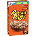 Reese's Puffs Chocolatey Peanut Butter Kids Cereal, Family Size, 19.7 oz