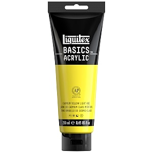 reeves liquitex basics acrylic paint 845-oz tube cadmium yellow light hue