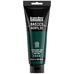 reeves liquitex basics acrylic paint 845-oz tube phthalocyanine green