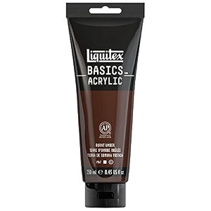 reeves liquitex basics acrylic paint 845-oz tube burnt umber