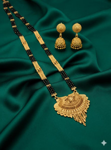 REEWAZIMPERIAL 30in Mangalsutra Jhumka Set Brass Mangalsutra