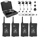 Referee Communication System, Professional FBIM Referee Headsets with Earphone for Soccer Volleyball Ofiicial Football Handball (4 Pack)