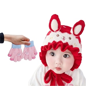 reffer baby winter caps unisex beanie fit for 6 months to 3 years old toddler baby woolen winter caps for kids boy39s and girl39s free size