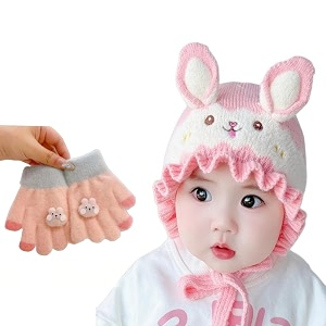 reffer baby winter caps unisex beanie fit for 6 months to 3 years old toddler baby woolen winter caps for kids boy39s and girl39s free size