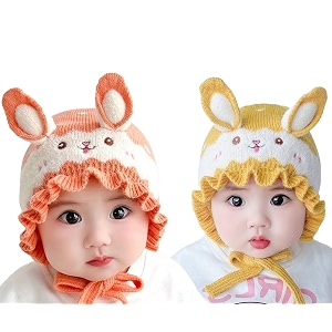 reffer baby winter caps unisex beanie fit for 6 months to 3 years old toddler baby woolen winter caps for kids boy39s and girl39s free size