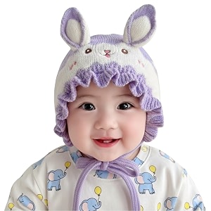 reffer baby winter caps unisex beanie fit for 6 months to 3 years old toddler baby woolen winter caps for kids boy39s and girl39s free size