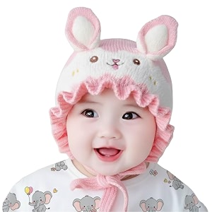 reffer baby winter caps unisex beanie fit for 6 months to 3 years old toddler baby woolen winter caps for kids boy39s and girl39s free size