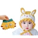 REFFER Baby Winter caps Unisex Beanie fit for 6 Months to 3 Years Old Toddler Baby Woolen Winter Caps for Kids Boy's and Girl's Free Size
