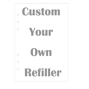 refill paper for a5  a6 6 holes cover round ring binder file folder custom a5