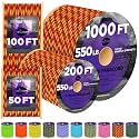 Reflective Paracord Rope 550lb 4mm – Glow para Cord – Camping Utility Rope