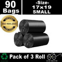 Reforce Black Dustbin Covers 100 Biodegradable 7