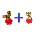 Refrigerant Can Valve Combo Pack Compatible with R22, R134a & Hydrocarbon Refrigerant Cans | Can Tap Valve & Bottle Valve Adapter for AC and Refrigerator Gas Charging Service