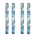 Refrigerator Door Handle Covers 4 PCS, Anti-Skid Washable Protector for Fridge Oven Dishwasher Keep Off Fingerprints Liquid Oil Stain Food Spot Indoor Home Decor, Blue Gold Marble