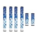 Refrigerator Door Handle Covers Set of 6 Washable Kitchen Appliance Decor Handles Keep Clean Anti-Slip Fridge Accessories Home Decor, Christmas Tree Blue White