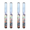 Refrigerator Handle Covers Set of 4, Washable Anti-Skid Protector for Fridge Oven Dishwasher Anti Fingerprints Oil Stain Food Spot for Home Kitchen Decoration, Hummingbird Daisy Blue