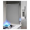 Refrigerator Insulation Board,Stainless Steel Heat Shield Mat,Fridge Heat Protector from Stove Side for Kitchen Counter/Gas Pipe(Adhesive,30x40cm)