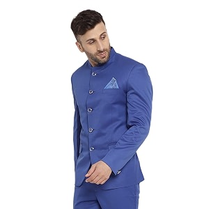 mens_slim fit single-breasted designer blazer_ fabric poly viscose
