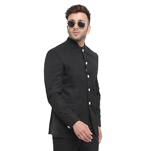 mens_slim fit single-breasted designer blazer_ fabric poly viscose