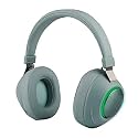 (Refurbished) ZEBRONICS Zeb-Duke Wireless Bluetooth Headphone with Voice Assistant Support, Multifunction Button, AUX Input and RGB Lights (Green)