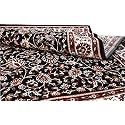 Regal Carpet Latest Kashmiri Runner Carpet, Acrylic, 2 X 6 Feet (60x180 cm) Black Multi