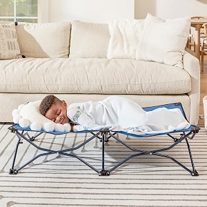 regalo my cot portable bed royal blue